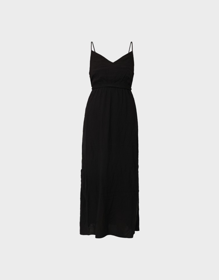 EASY JOY SLIT MAXI V-NECK DRESS