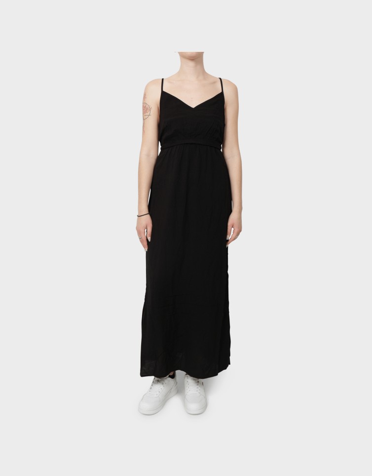 EASY JOY SLIT MAXI V-NECK DRESS
