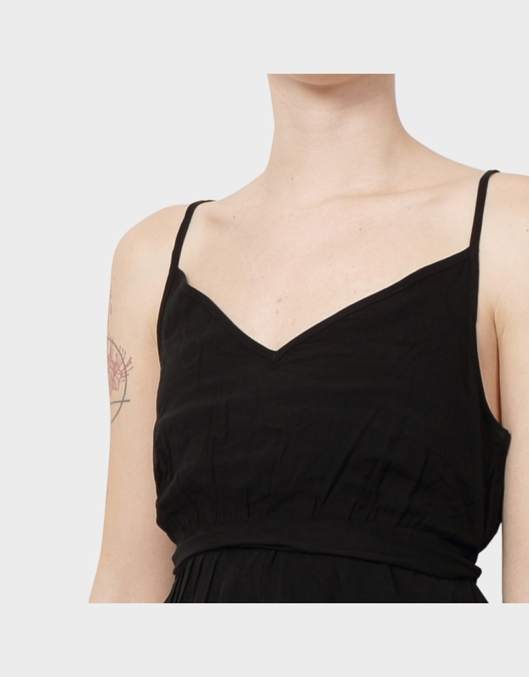 EASY JOY SLIT MAXI V-NECK DRESS