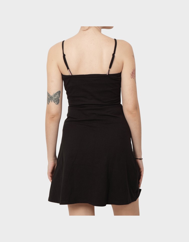 ESSENTIAL STRAP FLARE DRES