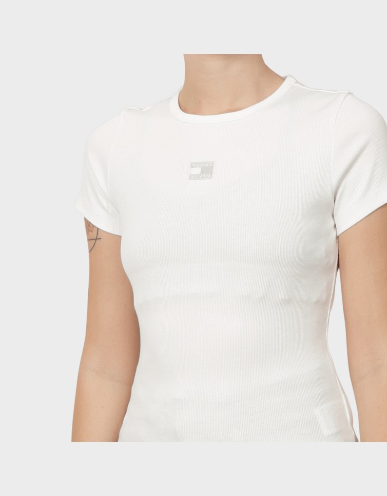 SLIM BADGE RIB TEE