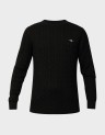 COTTON CABLE KNIT CREW