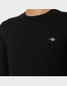 COTTON CABLE KNIT CREW