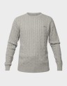 COTTON CABLE KNIT CREW
