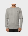 COTTON CABLE KNIT CREW