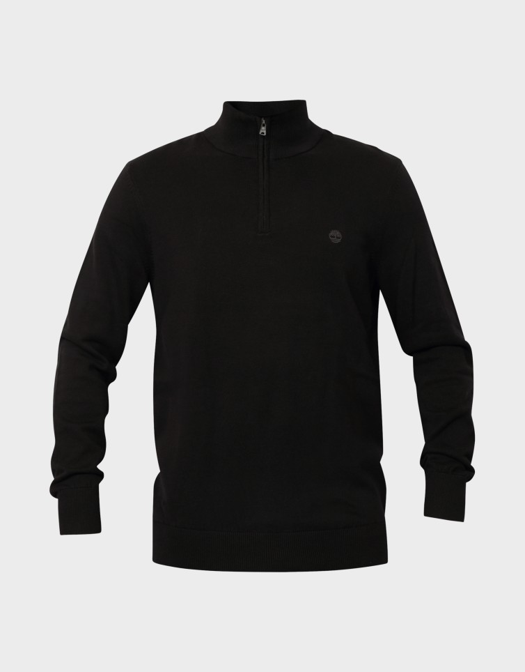 COTTON QUARTER ZIP