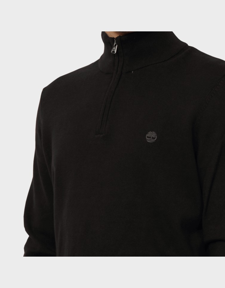 COTTON QUARTER ZIP