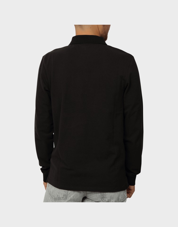 OYSTER RIVER CHEST LOGO LS POLO