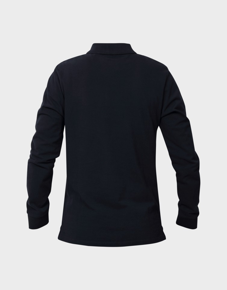 OYSTER RIVER CHEST LOGO LS POLO