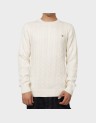 COTTON CABLE KNIT CREW