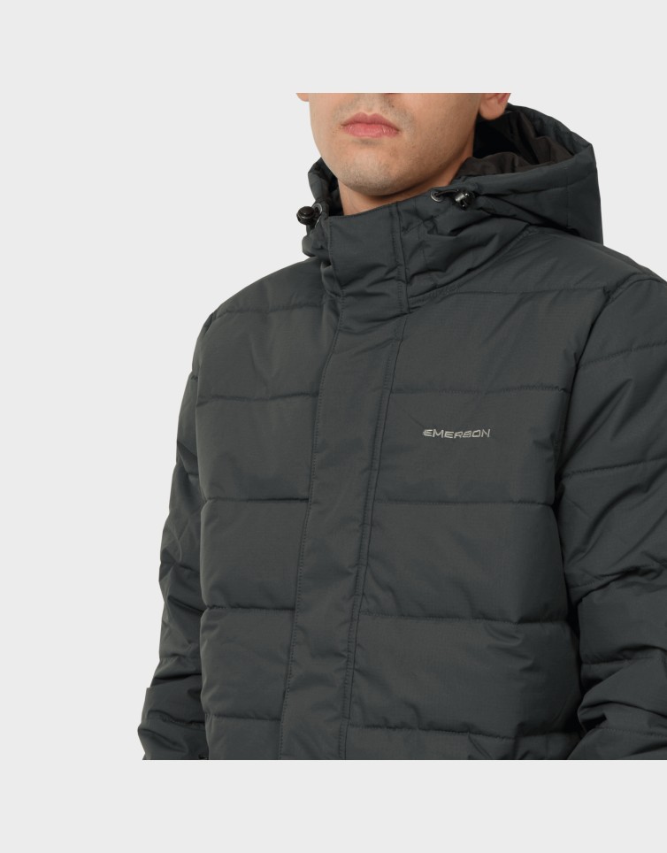 LONG PUFFER WITH HOOD