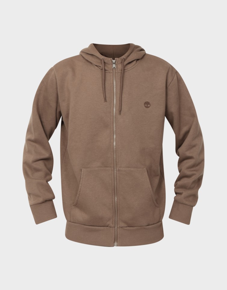 OYSTER RIVER CHEST LOGO BRUSHBACK ZIP...
