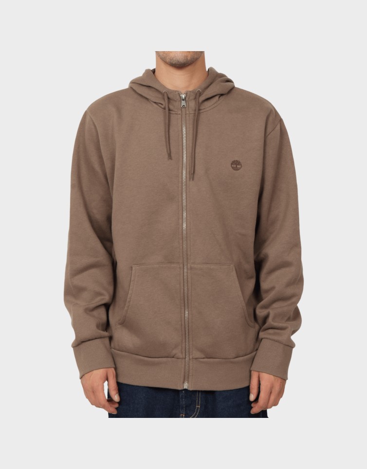 OYSTER RIVER CHEST LOGO BRUSHBACK ZIP...
