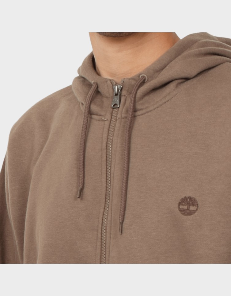 OYSTER RIVER CHEST LOGO BRUSHBACK ZIP...