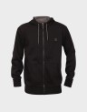OYSTER RIVER CHEST LOGO BRUSHBACK ZIP HOODIE