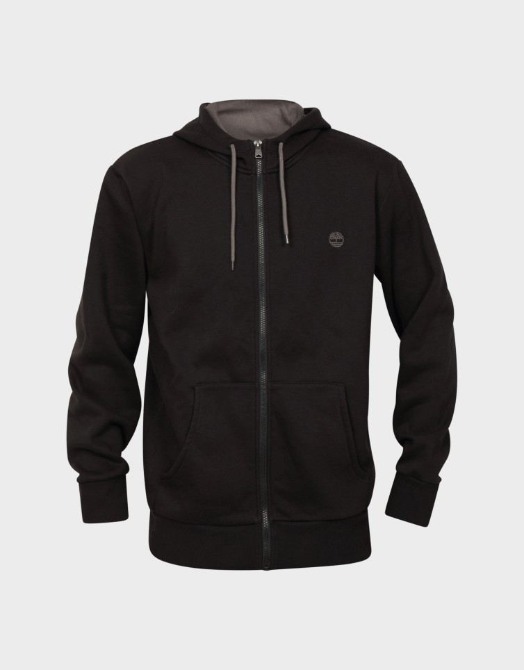 OYSTER RIVER CHEST LOGO BRUSHBACK ZIP...