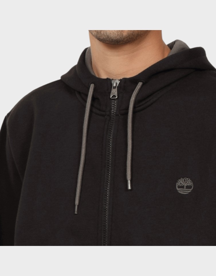 OYSTER RIVER CHEST LOGO BRUSHBACK ZIP...