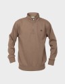 OYSTER RIVER CHEST LOGO BRUSHBACK 1/4 ZIP