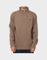 OYSTER RIVER CHEST LOGO BRUSHBACK 1/4 ZIP