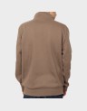 OYSTER RIVER CHEST LOGO BRUSHBACK 1/4 ZIP