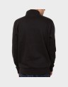 OYSTER RIVER CHEST LOGO BRUSHBACK 1/4 ZIP