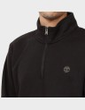 OYSTER RIVER CHEST LOGO BRUSHBACK 1/4 ZIP