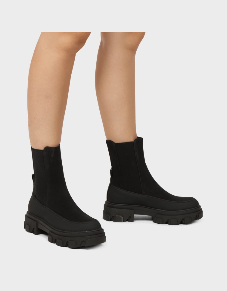 TOLA NUBUCK CHUNKY BOOTS