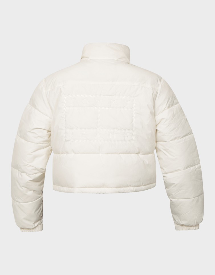FLAG BACK CROP ESS PUFFER