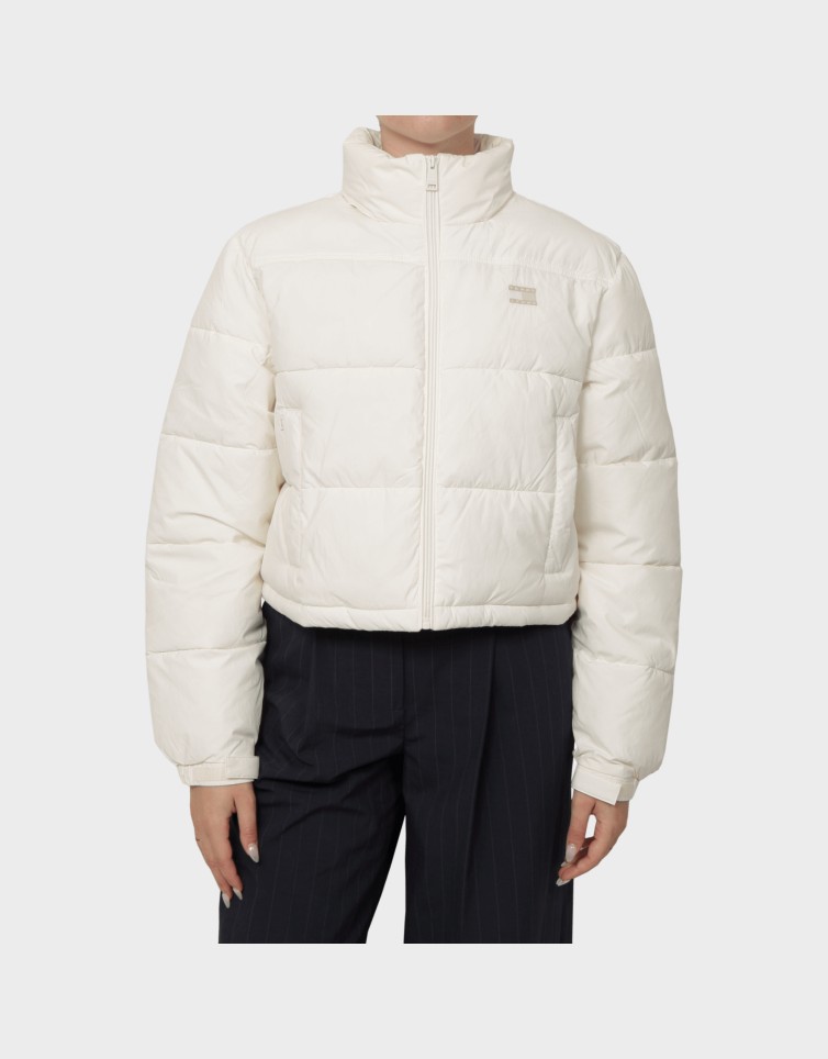 FLAG BACK CROP ESS PUFFER