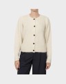 NOVAH LS O-NECK BUTTON CARDI