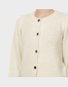 NOVAH LS O-NECK BUTTON CARDI