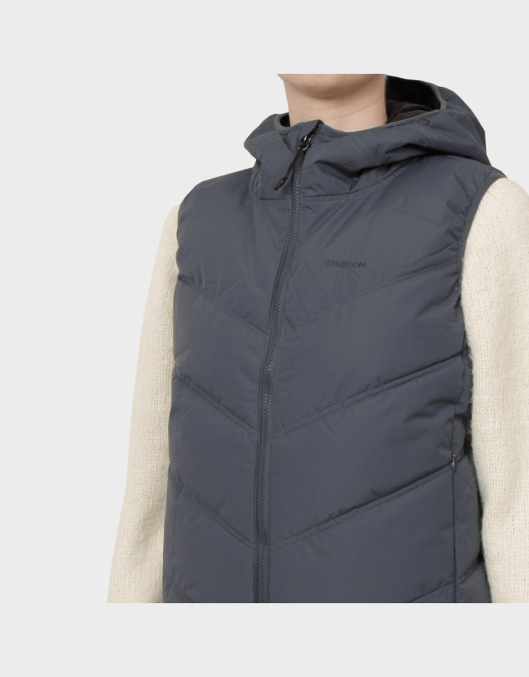 HOODED PUFFER VEST