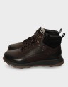 LACED UP LEATHER BOOTS