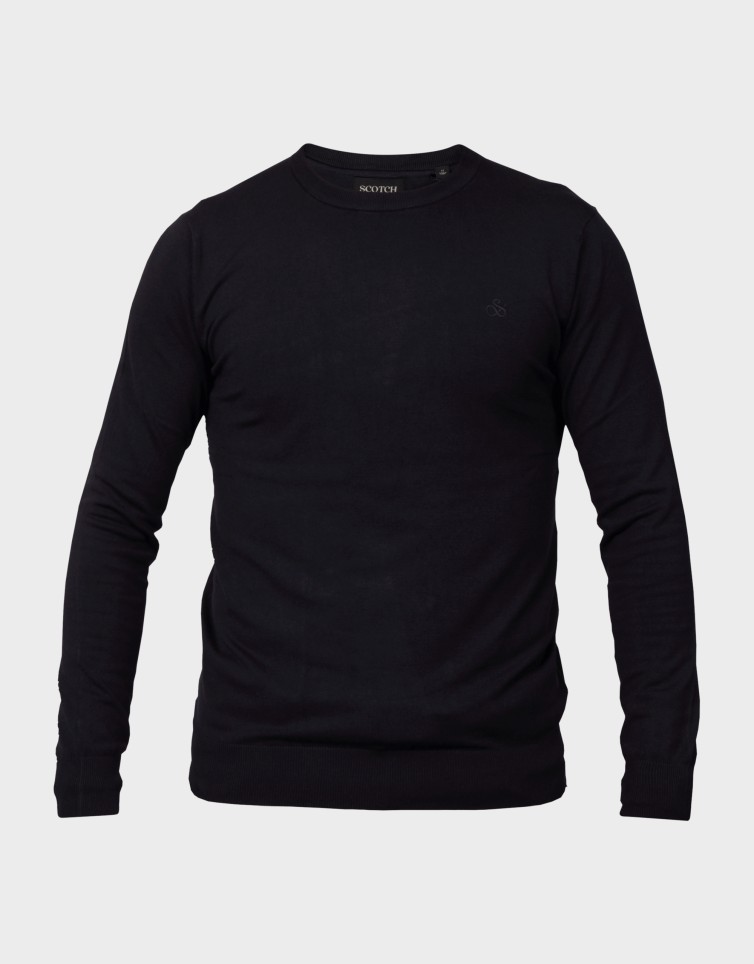 VISCOSE PULLOVER CREWNECK