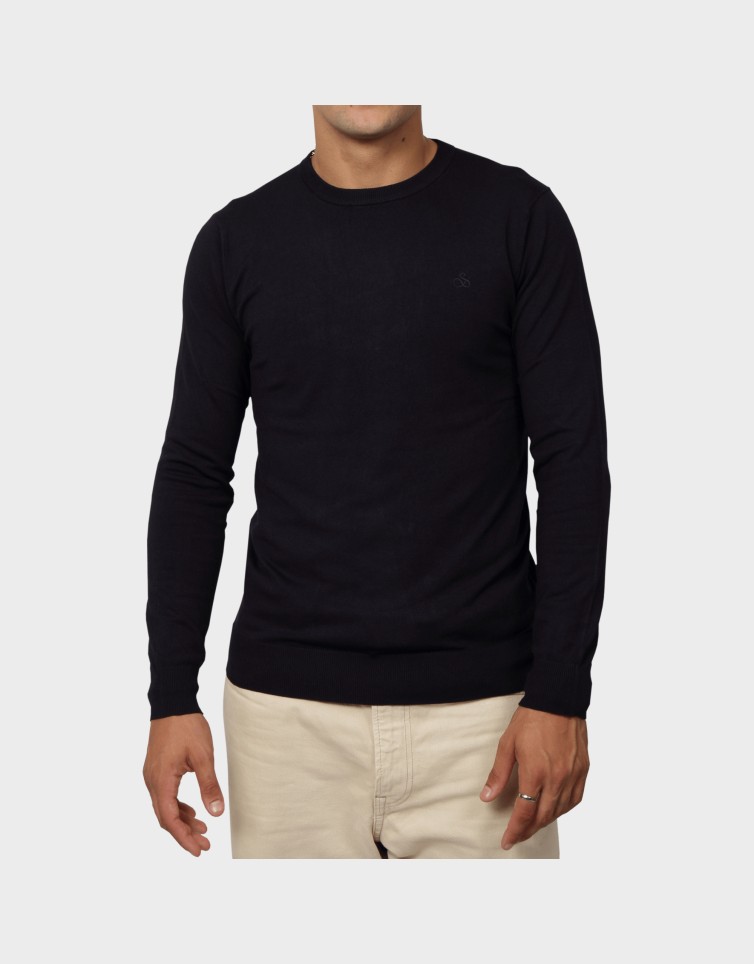 VISCOSE PULLOVER CREWNECK