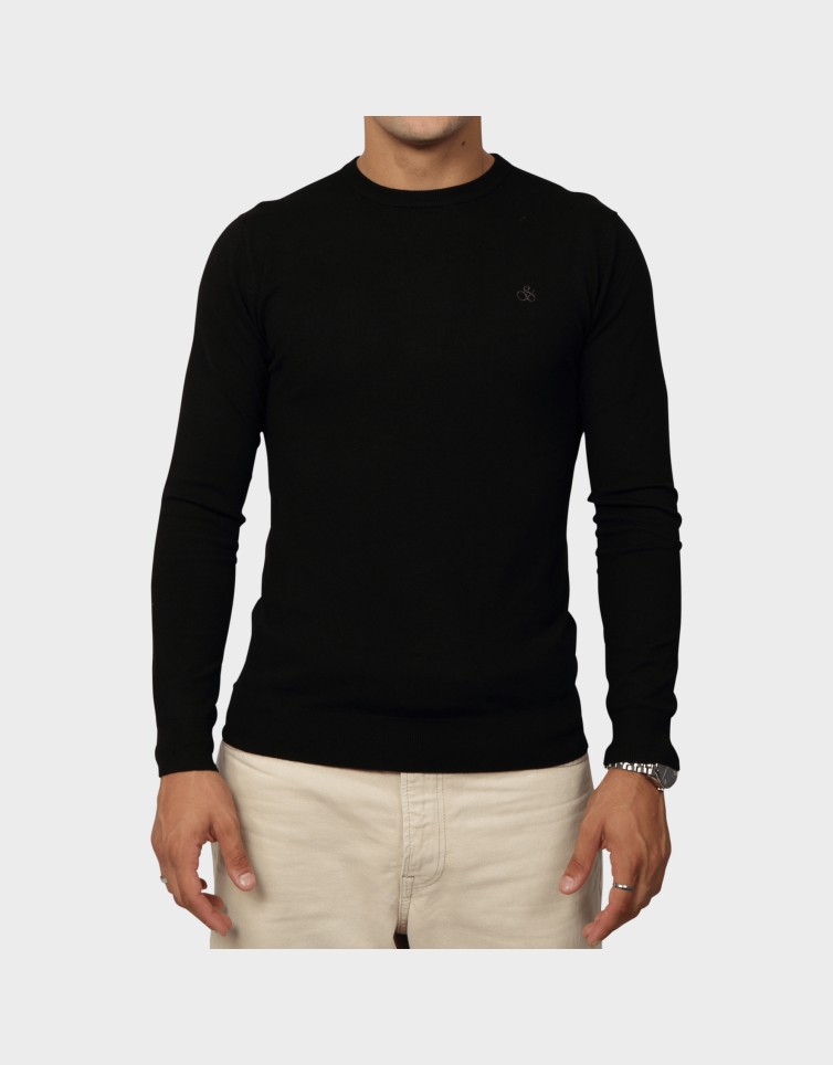 VISCOSE PULLOVER CREWNECK