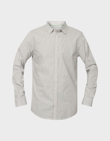 STRIPED SLIM-FIT POPLIN SHIRT