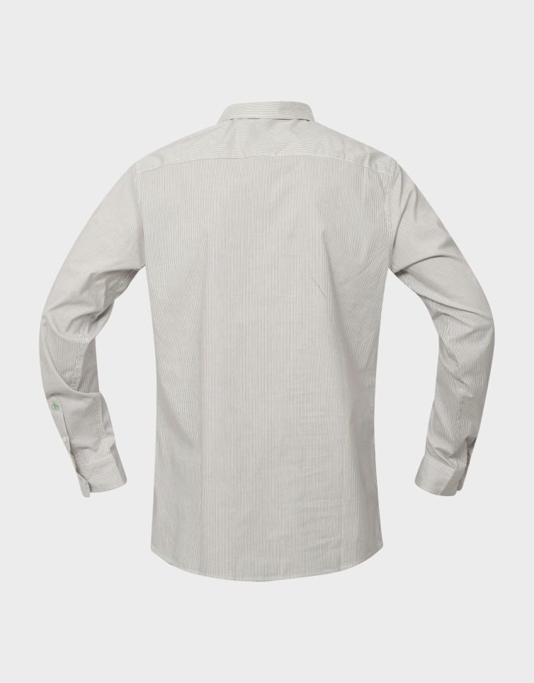 STRIPED SLIM-FIT POPLIN SHIRT