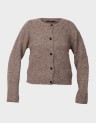 NOVAH LS O-NECK BUTTON CARDI