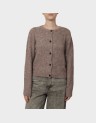 NOVAH LS O-NECK BUTTON CARDI