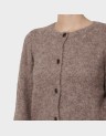 NOVAH LS O-NECK BUTTON CARDI