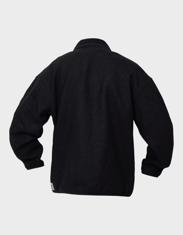 DOUBLE-FACED WOOL-BLEND OVERSHIRT