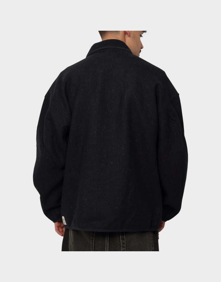 DOUBLE-FACED WOOL-BLEND OVERSHIRT