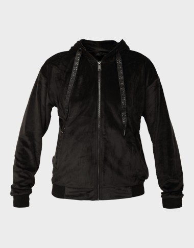 VELVET ZIP HOODIE
