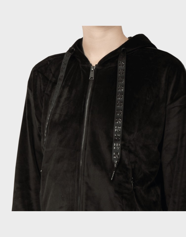 VELVET ZIP HOODIE