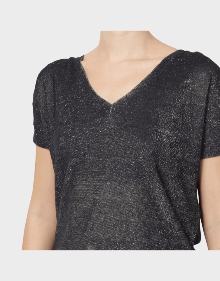 GOLDA SS V-NECK TOP