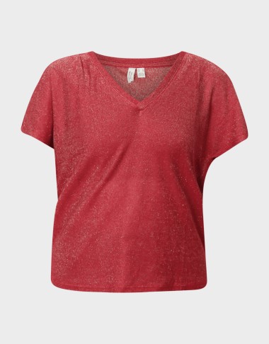 GOLDA SS V-NECK TOP