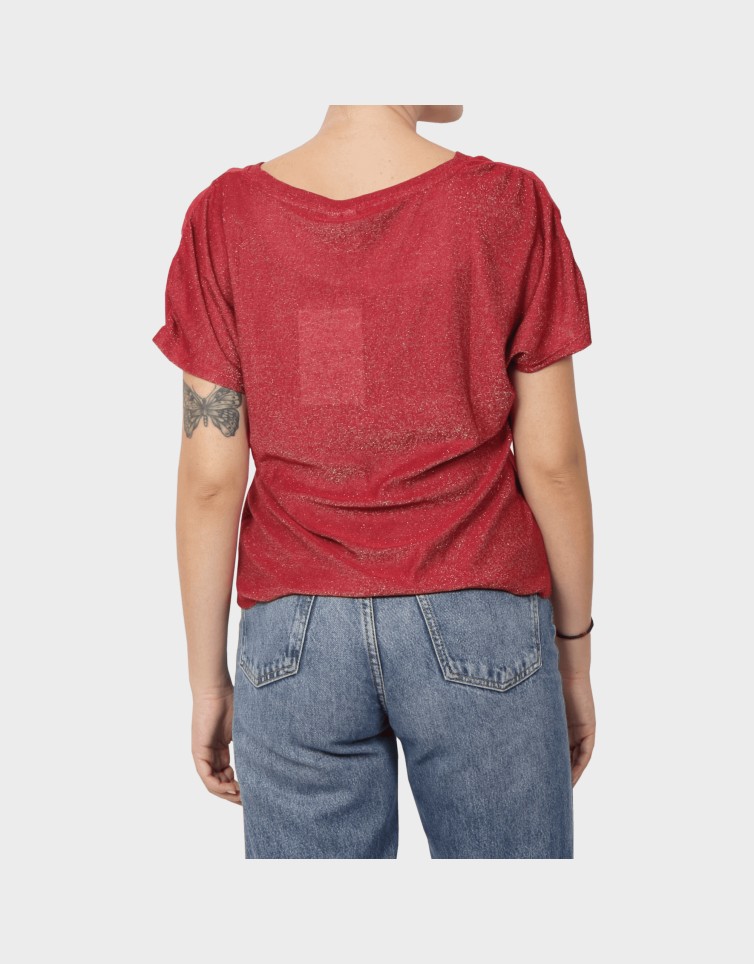 GOLDA SS V-NECK TOP