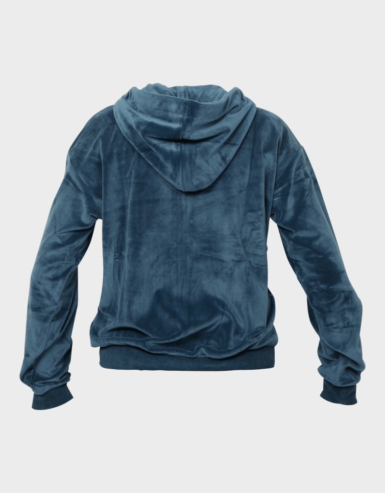 VELVET ZIP HOODIE