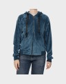 VELVET ZIP HOODIE
